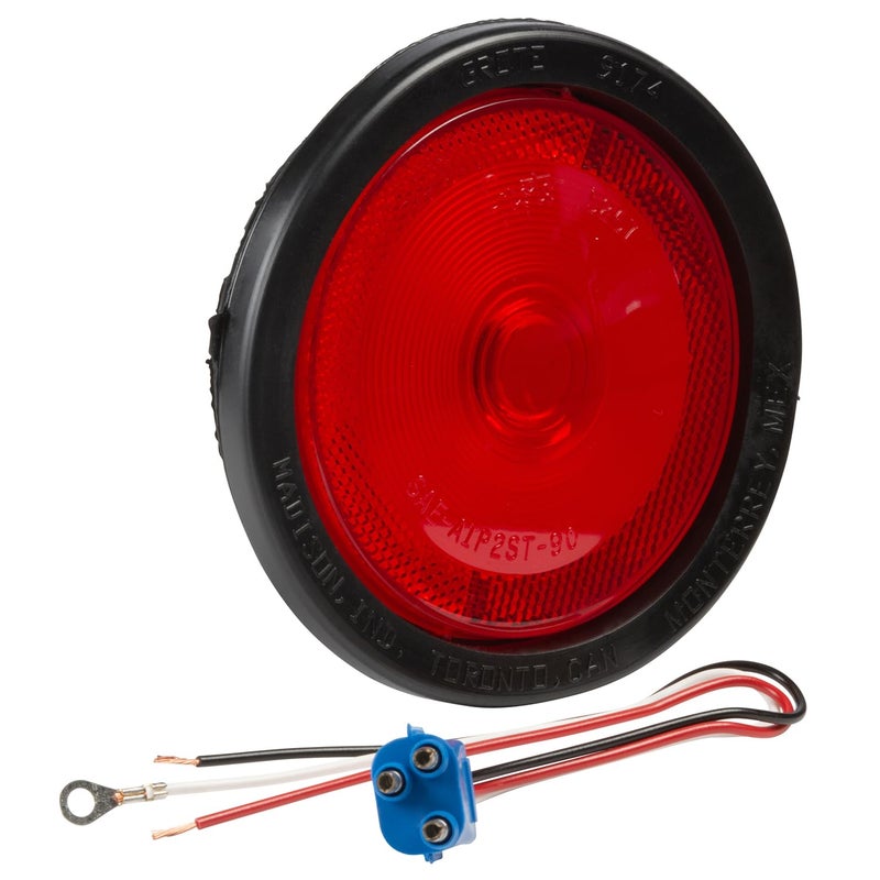 Grote 52682 Torsion Mount II 4" Stop Tail Turn Light - Red (52672 + 91740 + 67000)